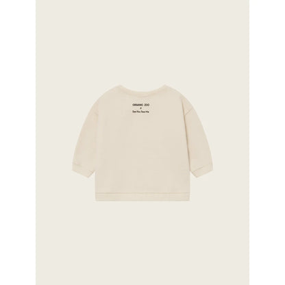 Helles langärmliges Sweatshirt aus Cremefarben mit schlichtem Design von Cabin Adventure Undyed