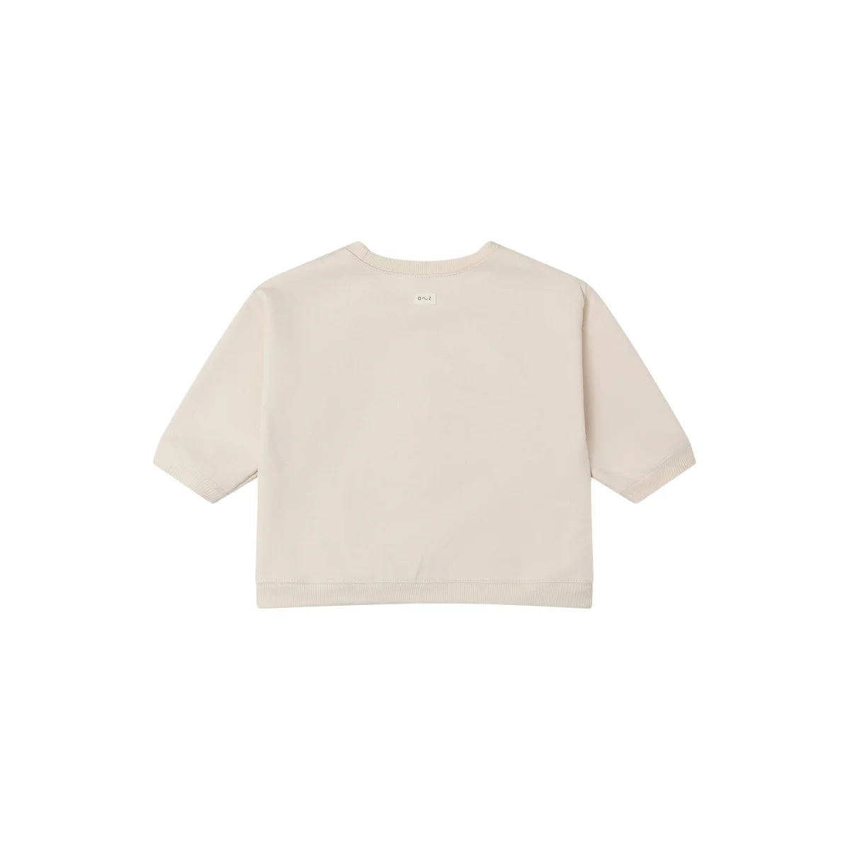 Beigefarbenes T-Shirt mit kurzen Ärmeln aus der Sweatshirt Kollektion Plant Slogan
