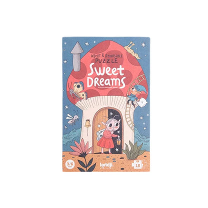 Kinderpuzzlebox Sweet Dreams mit fantasievollen Märchenillustrationen