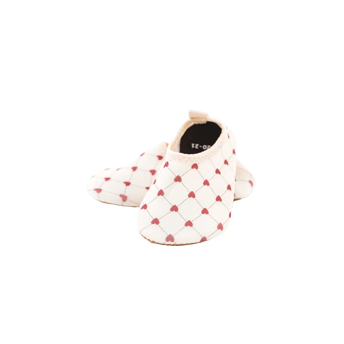 Herzförmige Babyschuhe von Lovely Roots, ideal für Schwimmaktivitäten