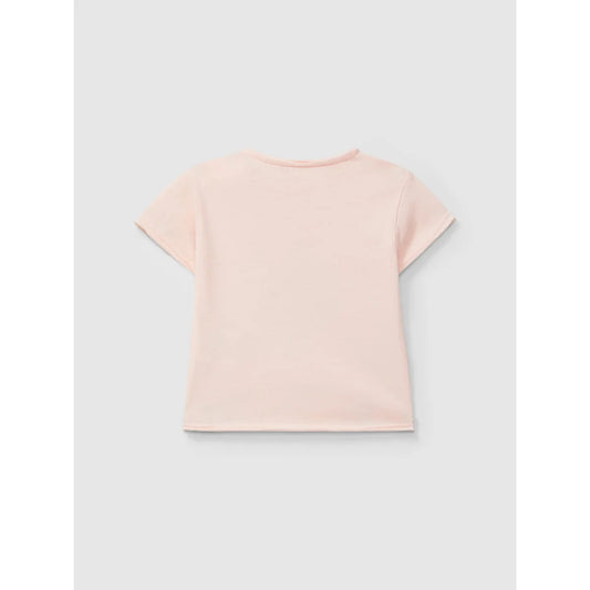 Hellrosa, kurzärmliges T-Shirt aus der Kollektion Butterfly rosa