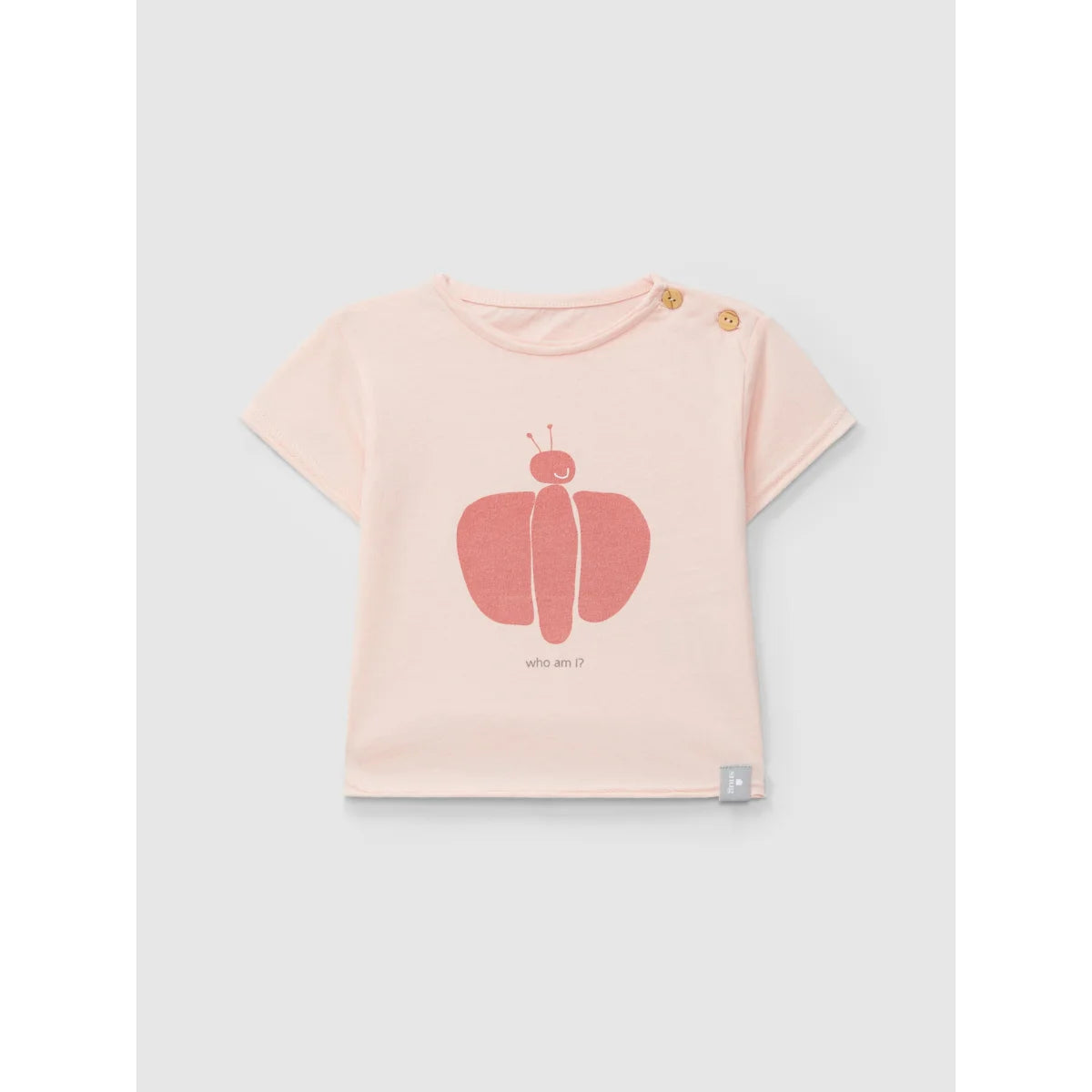Rosa Baby T-Shirt mit Schmetterlingsgrafik für Kinderbekleidung