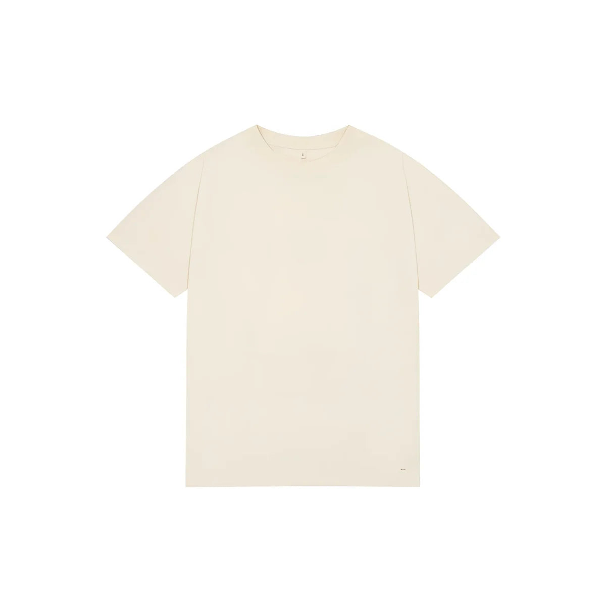 Beige minimalistisches Damen-T-Shirt Mother Nature’s Child, kurze Ärmel