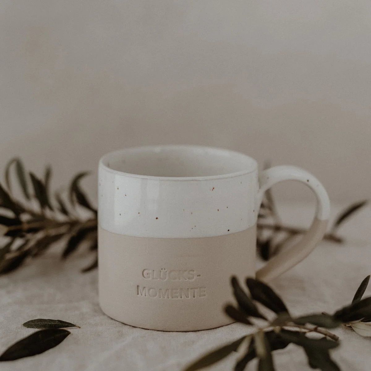 Eulenschnitt Tasse gross GLÜCKSMOMENTE in 350ml