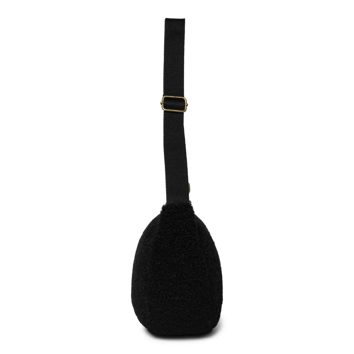 Schwarze, trichterförmige Tasche mit verstellbarem Tragegurt für Teddy Adult Fanny Pack