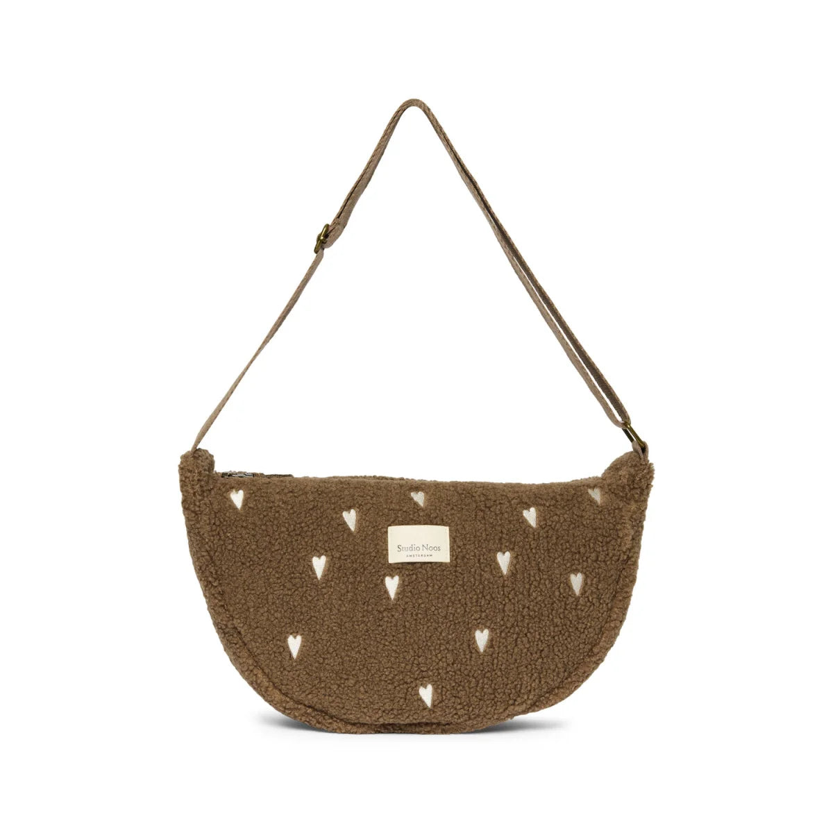 Studio Noos Teddy Adult Fanny Pack in Brown Hearts