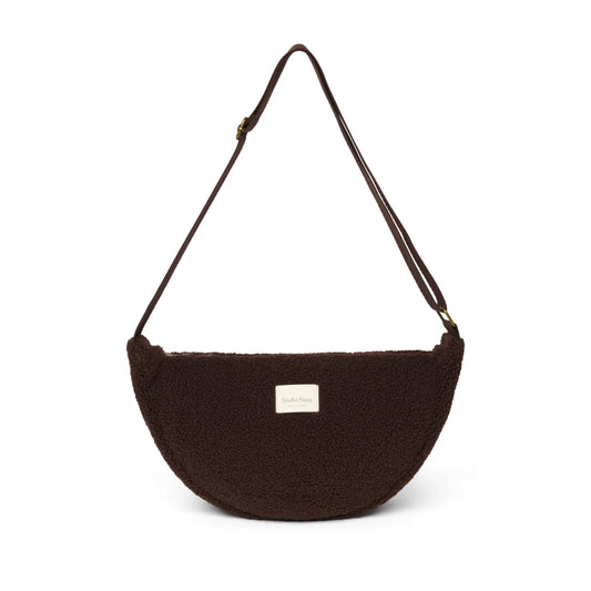 Studio Noos Teddy Adult Fanny Pack in Chocolate, schokobraune Bauchtasche