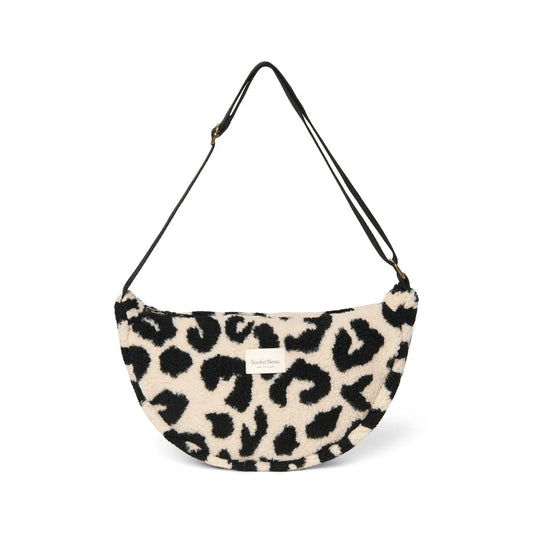 Leopardenmuster füllige Schultertasche, Teddy Adult Fanny Pack, Holy Cow