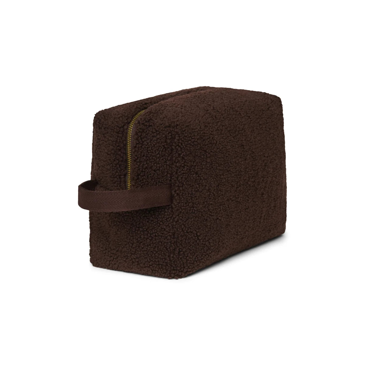 Teddy Kosmetiktasche Chocolate mit Aussenfach und Reissverschluss