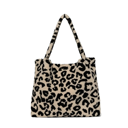 Studio Noos Teddy Mom Bag in Holy Cow mit Leopardenmuster