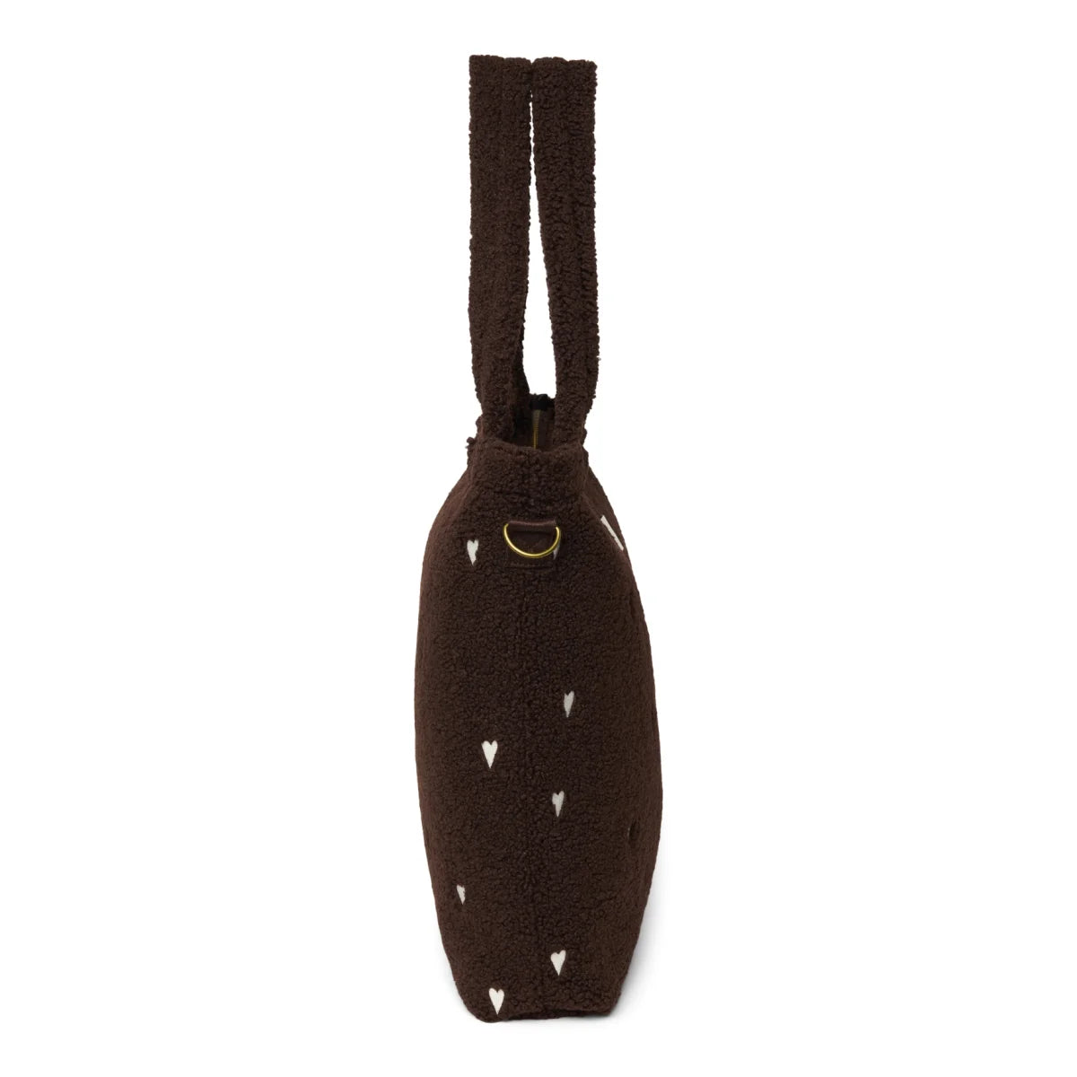 Innenfächer der Teddy Wickeltasche in Chocolate Hearts