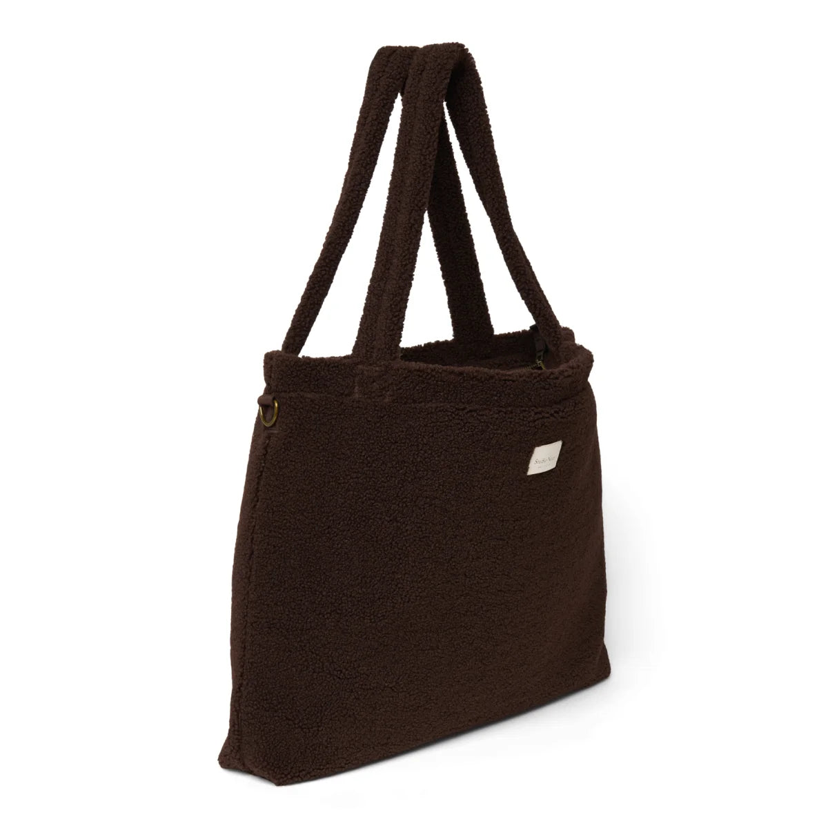 Teddy Wickeltasche Chocolate mit Reissverschluss und D-Ringen