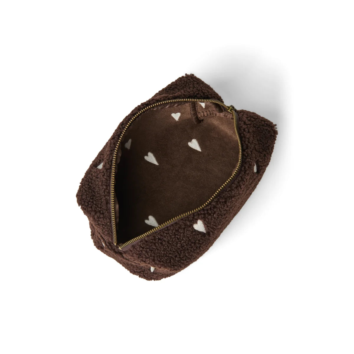 Geöffnetes Teddy Necessaire in Chocolate Hearts