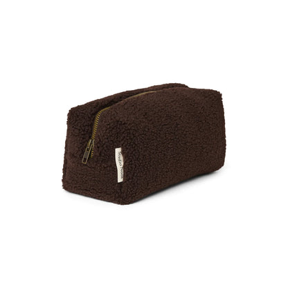 Teddy Necessaire Chocolate mit Reissverschluss