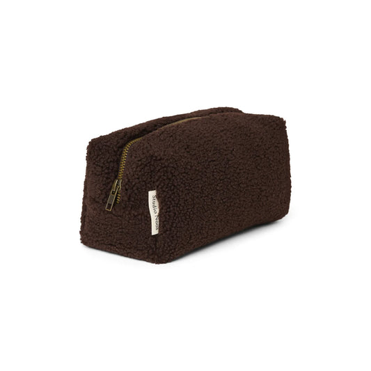 Teddy Necessaire Chocolate mit Reissverschluss