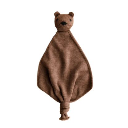 Hvid Teddy Tokki in Mocha, gestrickter Schmusekumpel