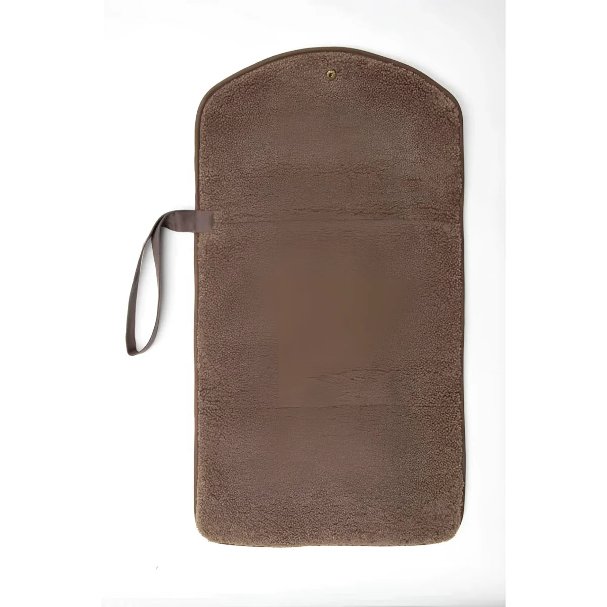 Braune Stoffgarmenttasche mit Griff für Teddy Wickelunterlage