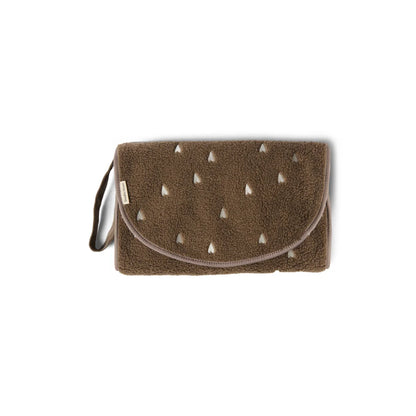 Studio Noos Teddy Wickelunterlage in Brown Hearts