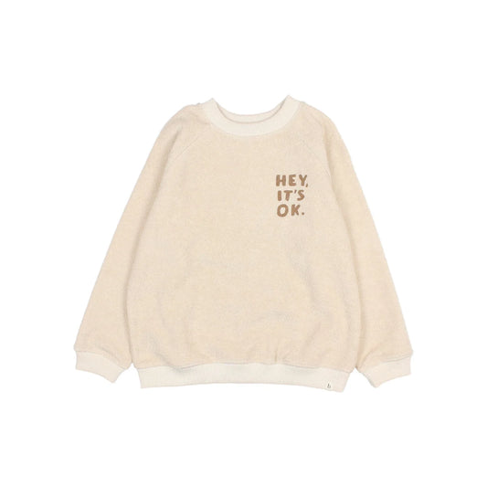 Búho Terry Sweatshirt in Ivory