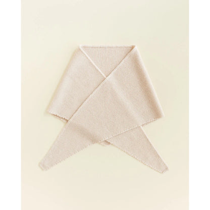 Hellrosa ribbed Schal Josephina Triangle Schal Cream für kalte Tage