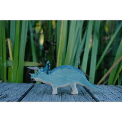 HOLZWALD Triceratops in Türkis