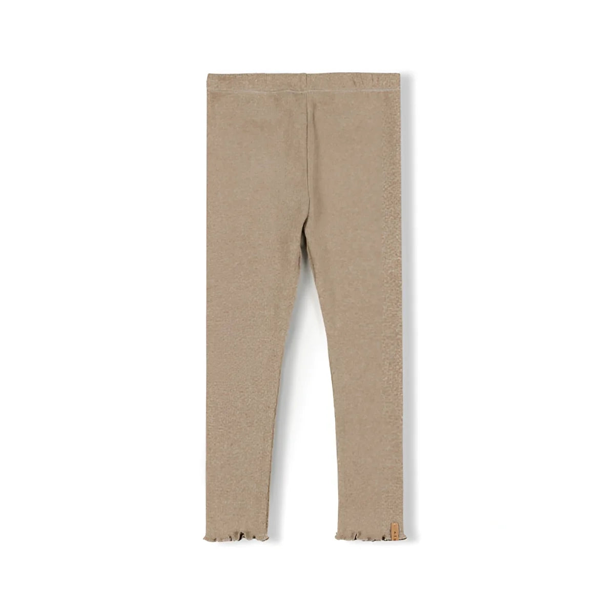 Beige gerippte Leggings aus dem Produkt Tub Legging in der Farbe Pebble