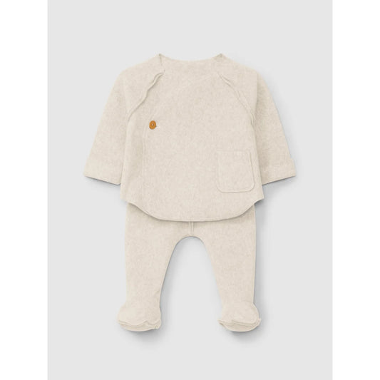 snug Two-piece Fleece Set in Sand