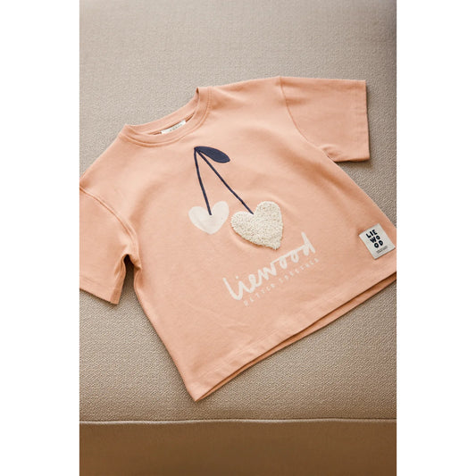 Nachhaltige Babykleidung Schweiz: Tyler Kurzarm-T-Shirt Surf Sweethearts Pale Tuscany