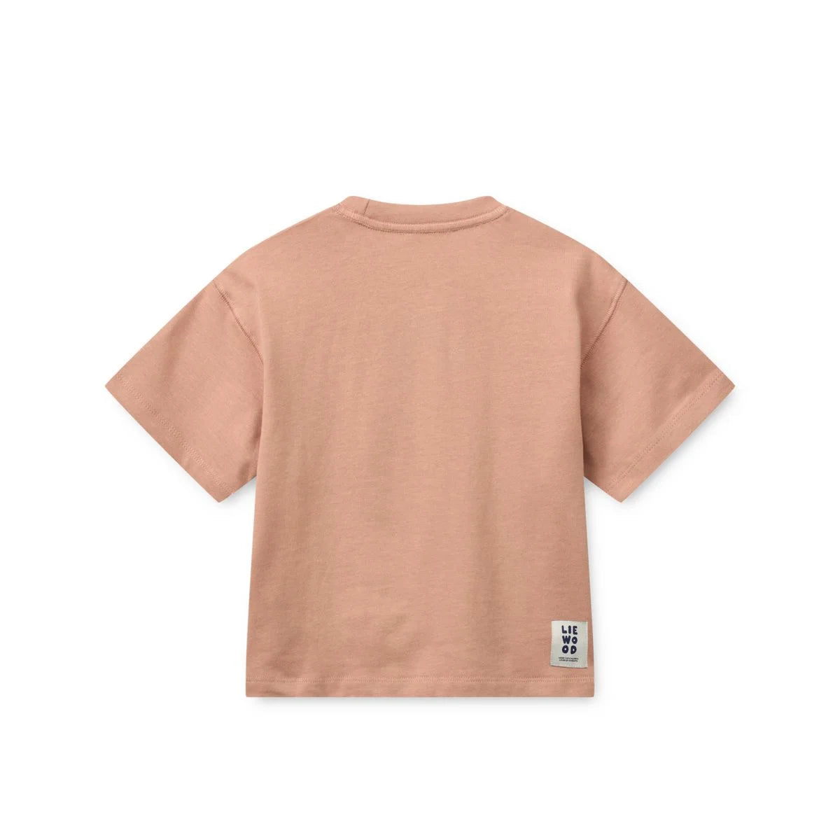 Nachhaltige Tyler Kurzarm-T-Shirt in Pfirsich für Babys, ökologische Kinderprodukte