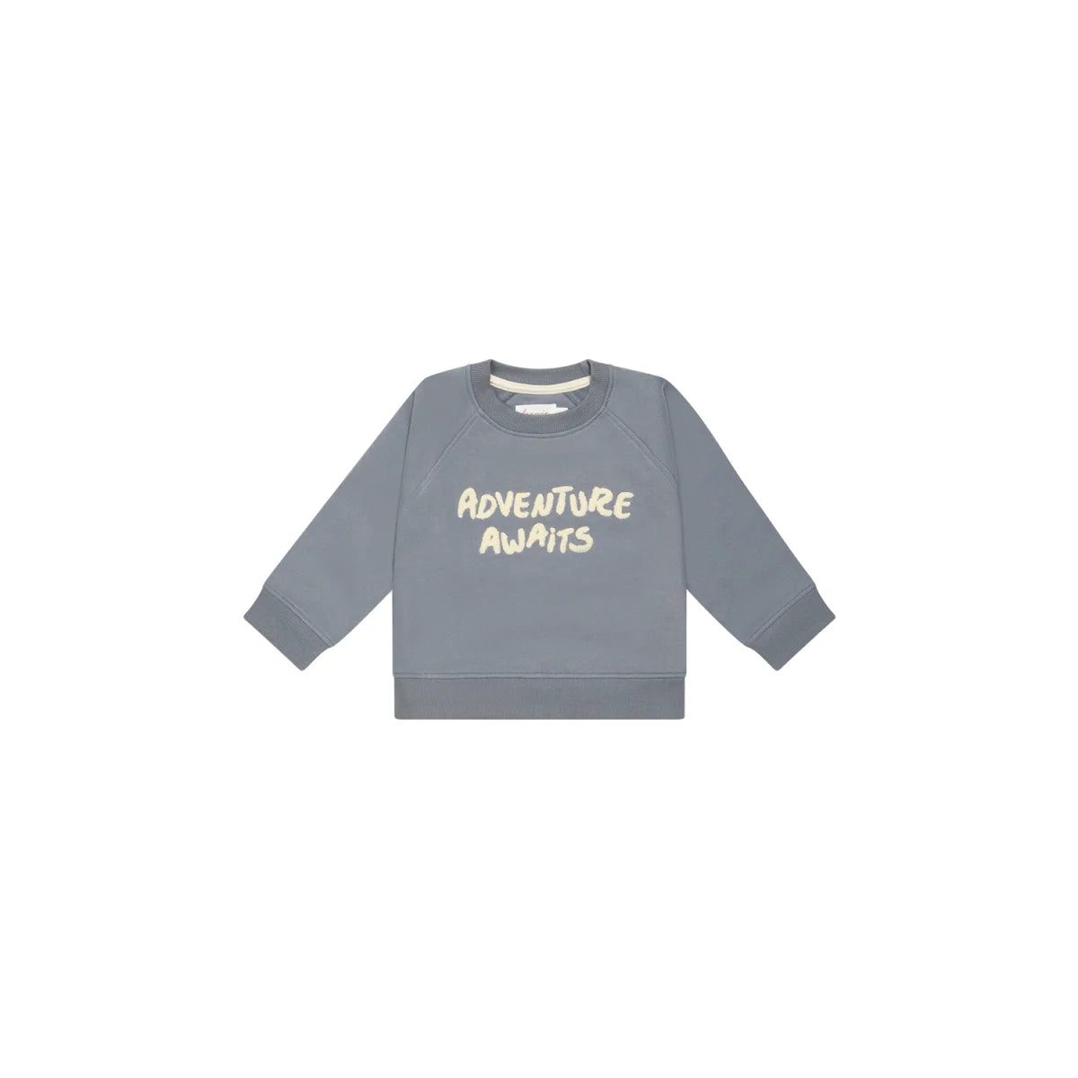 Leevje Unisex Oversized Sweatshirt 'adventure awaits' in Blue