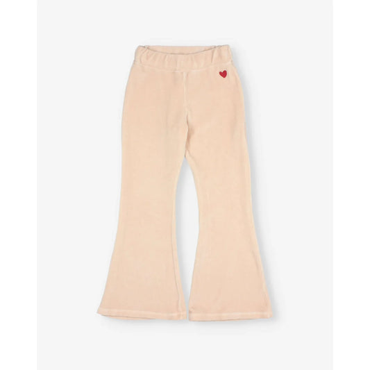 Búho Velvet Legging Flare Cream Pink