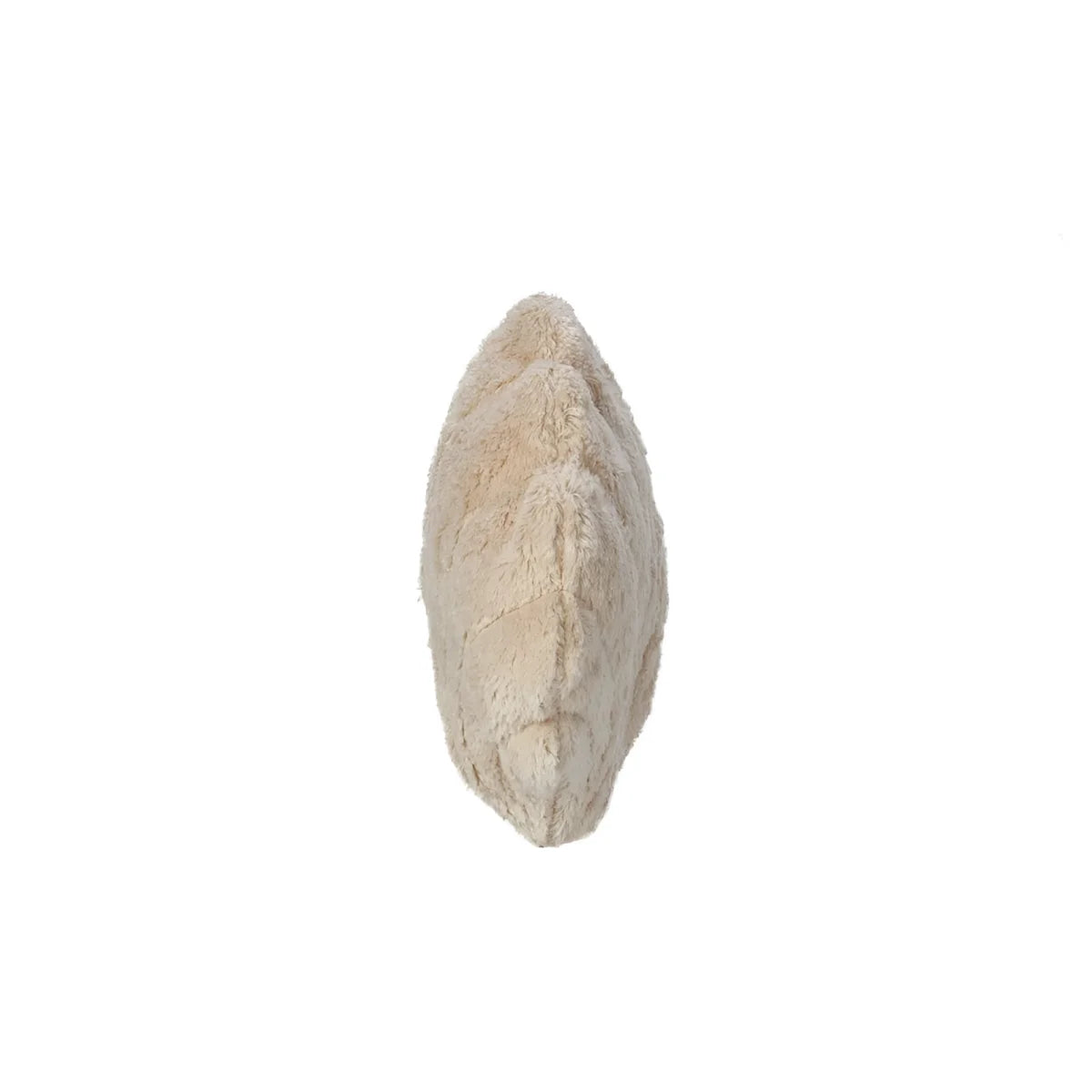 Beige Kunstfellkissen des Produkts Wärmekissen Muschel klein in ansprechender Präsentation