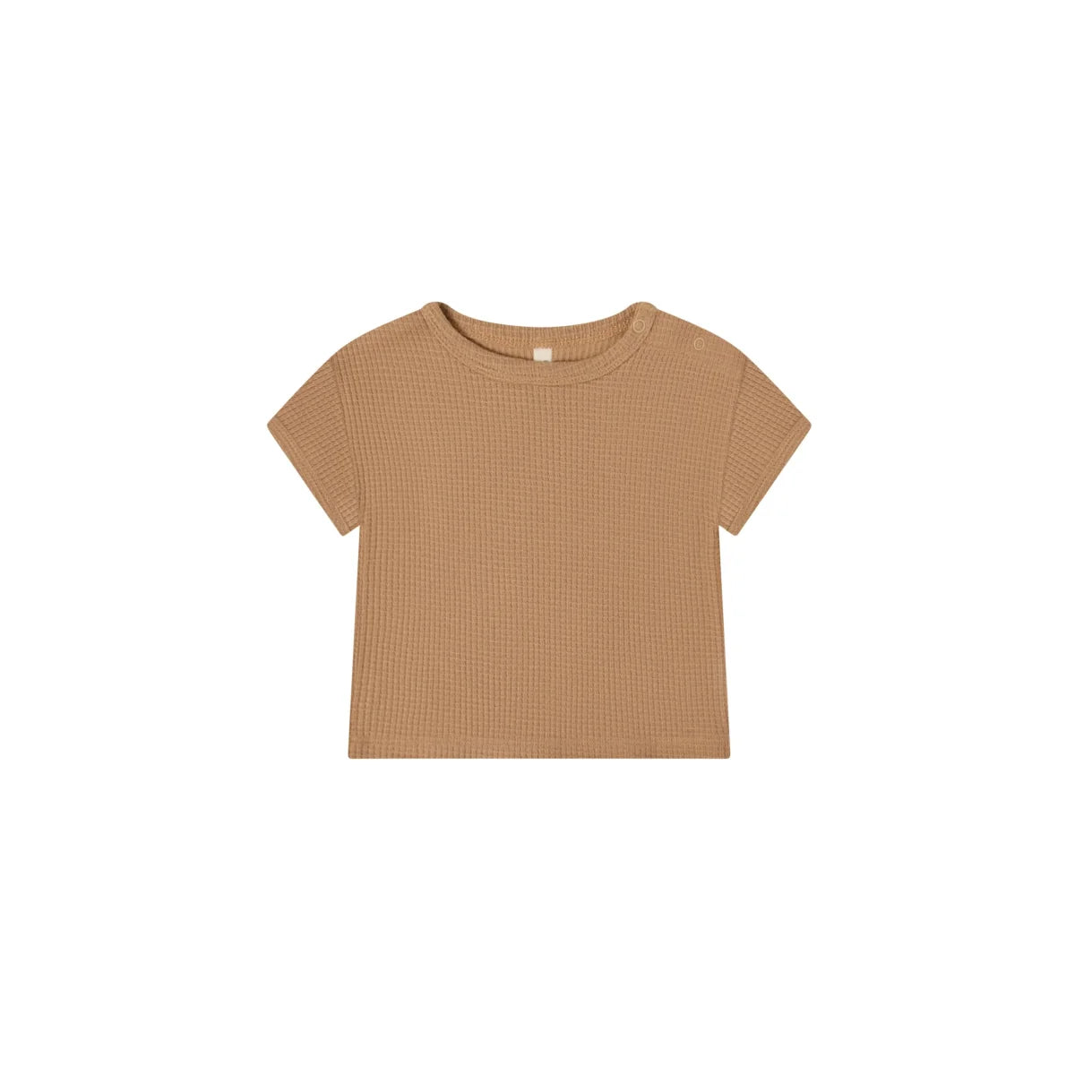 organic zoo Waffle Boxy T-Shirt in Claypot