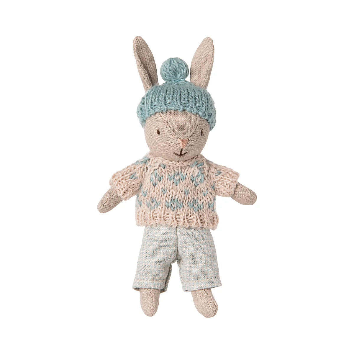 Maileg Winterhase Micro in Sand-Minze