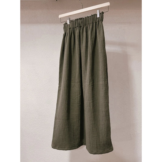 FRICKZACK Women Musselin Rock lang in Olive