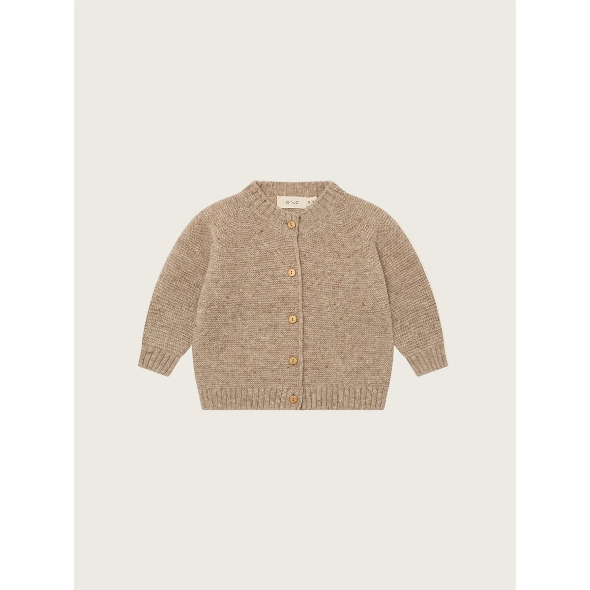 organic zoo Wool Cardigan in Oatmeal