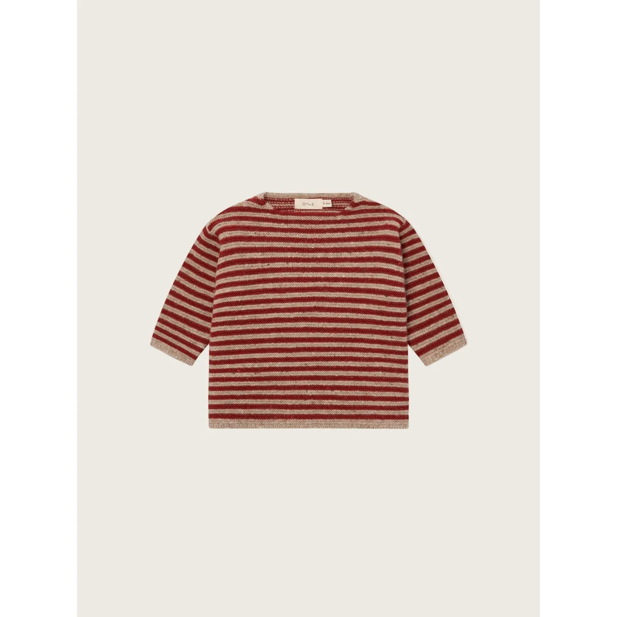 organic zoo Wool Jumper in Paprika Stripes
