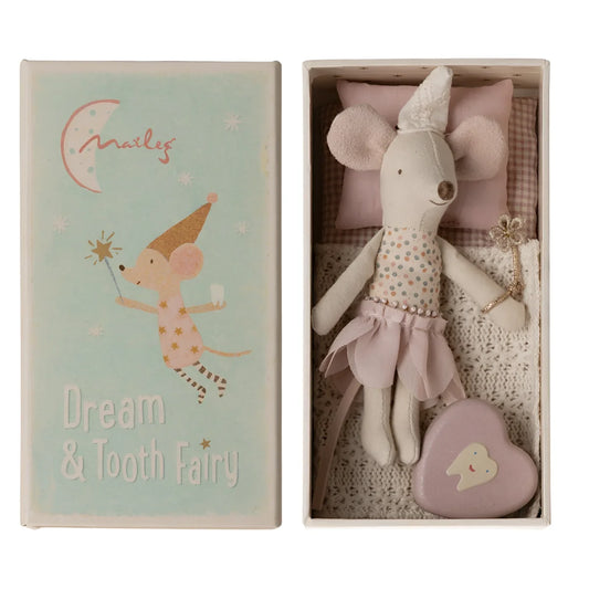 Maileg Zahnfeenmaus, Kleine Schwester in Streichholzschachtel